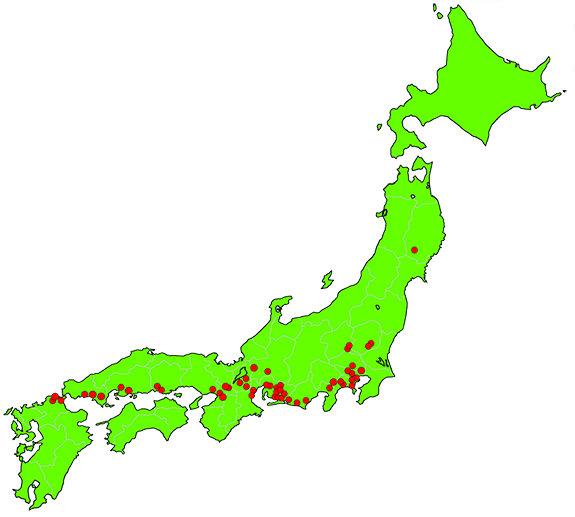 イラスト：日本地図